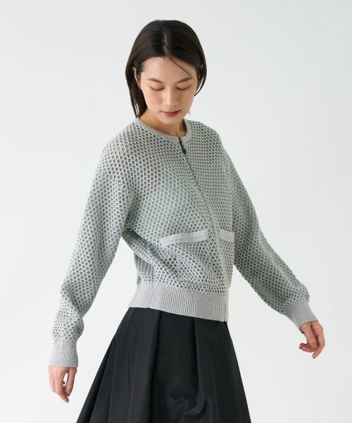 LANVIN COLLECTION / ランバン コレクション ニット・セーター | フロントジップカーディガン | 詳細8