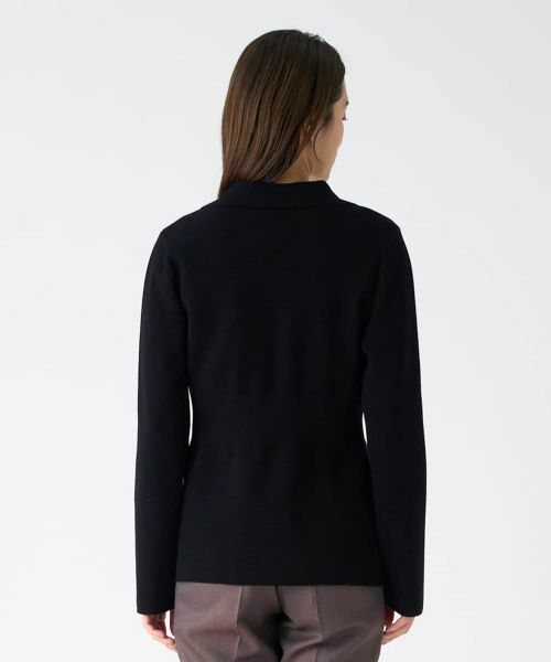 LANVIN COLLECTION / ランバン コレクション テーラードジャケット | ワッフル編みニットジャケット | 詳細11