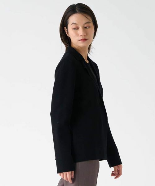 LANVIN COLLECTION / ランバン コレクション テーラードジャケット | ワッフル編みニットジャケット | 詳細12