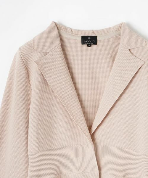 LANVIN COLLECTION / ランバン コレクション テーラードジャケット | ワッフル編みニットジャケット | 詳細17