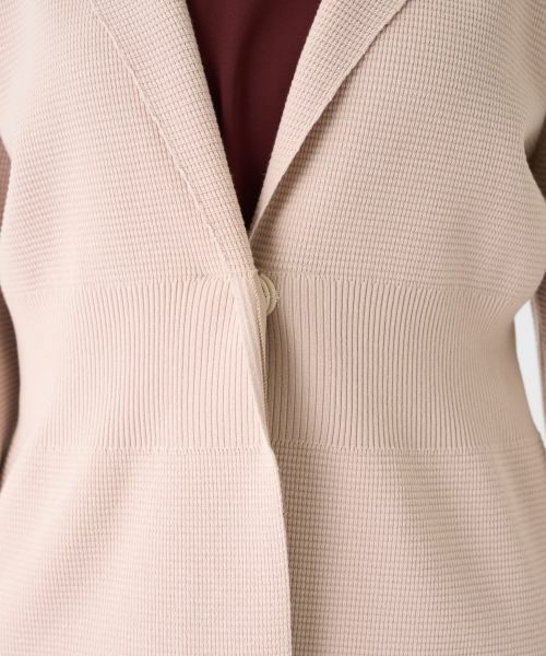 LANVIN COLLECTION / ランバン コレクション テーラードジャケット | ワッフル編みニットジャケット | 詳細5