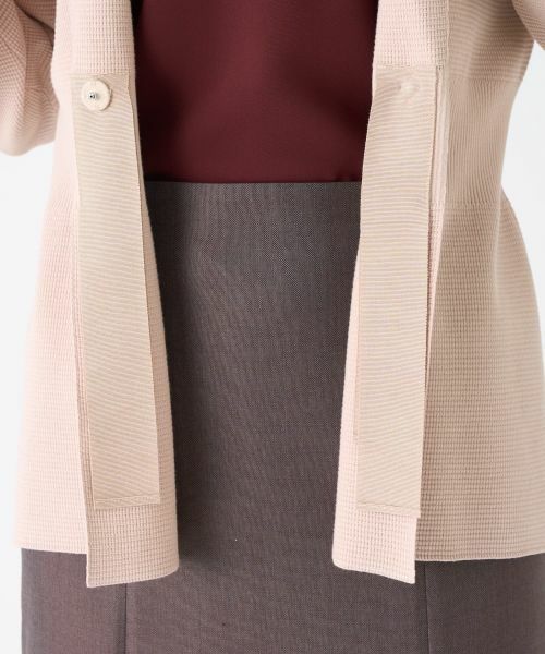 LANVIN COLLECTION / ランバン コレクション テーラードジャケット | ワッフル編みニットジャケット | 詳細6