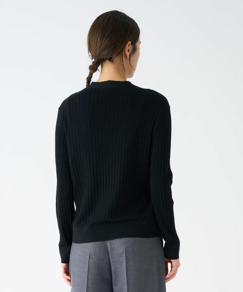 LANVIN COLLECTION / ランバン コレクション ニット・セーター | リブ針抜き総針ニット | 詳細3