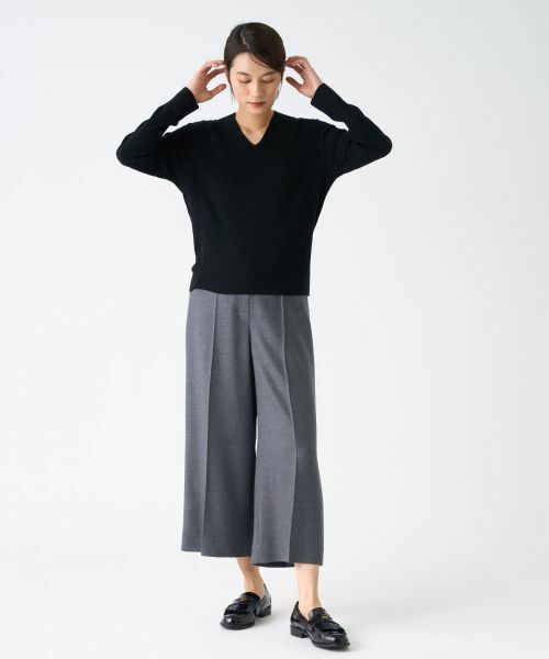 LANVIN COLLECTION / ランバン コレクション ニット・セーター | リブ針抜き総針ニット | 詳細5