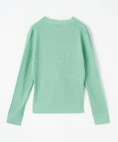 LANVIN COLLECTION / ランバン コレクション ニット・セーター | リブ針抜き総針ニット | 詳細6