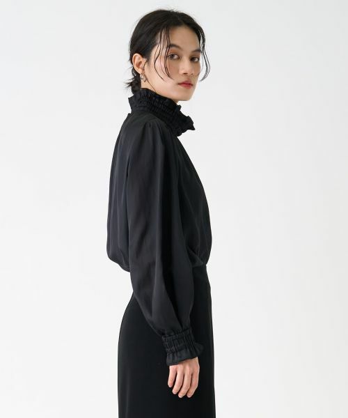 LANVIN COLLECTION / ランバン コレクション シャツ・ブラウス | ハイネックギャザーブラウス | 詳細10