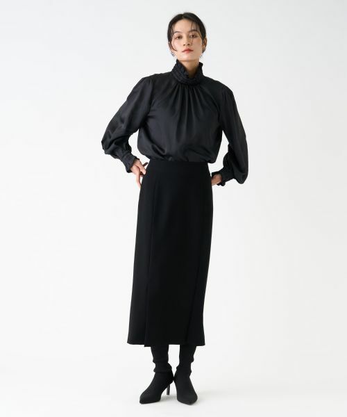 LANVIN COLLECTION / ランバン コレクション シャツ・ブラウス | ハイネックギャザーブラウス | 詳細12