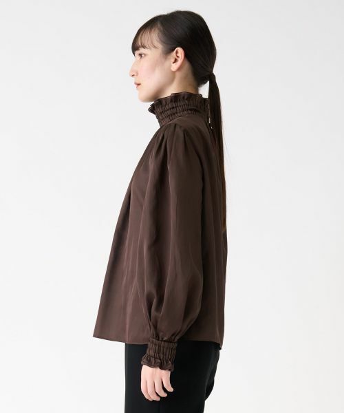 LANVIN COLLECTION / ランバン コレクション シャツ・ブラウス | ハイネックギャザーブラウス | 詳細2