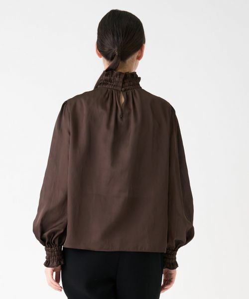 LANVIN COLLECTION / ランバン コレクション シャツ・ブラウス | ハイネックギャザーブラウス | 詳細3