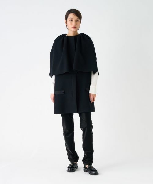 LANVIN COLLECTION / ランバン コレクション その他アウター | Super Fineマント風ジレ | 詳細6