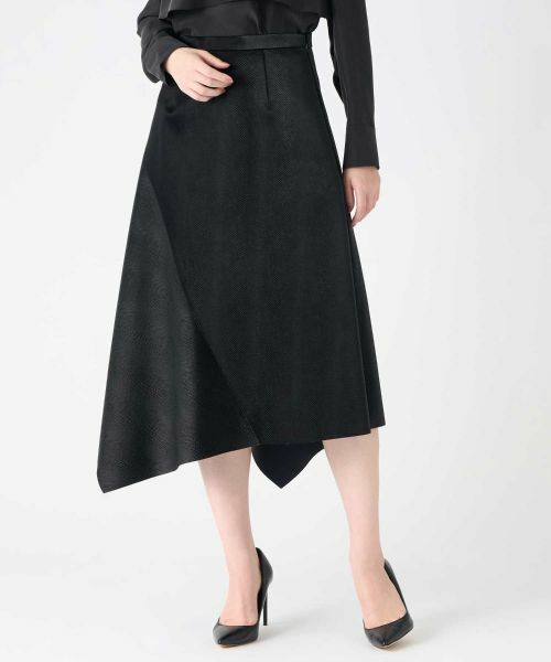 LANVIN COLLECTION / ランバン コレクション ロング・マキシ丈スカート | スネークフェイクレザースカート | 詳細4