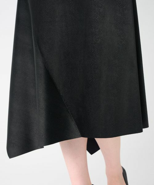 LANVIN COLLECTION / ランバン コレクション ロング・マキシ丈スカート | スネークフェイクレザースカート | 詳細8