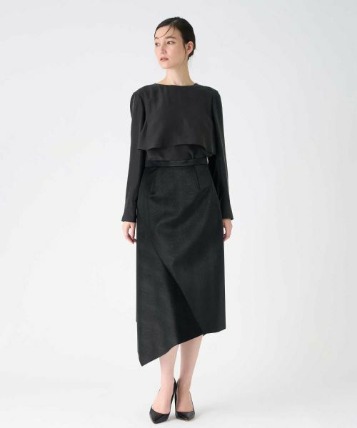 LANVIN COLLECTION / ランバン コレクション ロング・マキシ丈スカート | スネークフェイクレザースカート | 詳細9