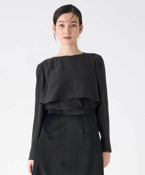 LANVIN COLLECTION / ランバン コレクション シャツ・ブラウス | バイオスエード加工ブラウス | 詳細1