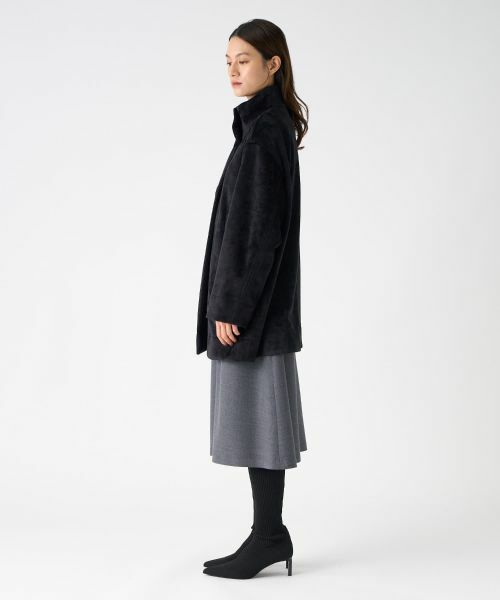 LANVIN COLLECTION / ランバン コレクション その他アウター | ベロアボンディングコート | 詳細2