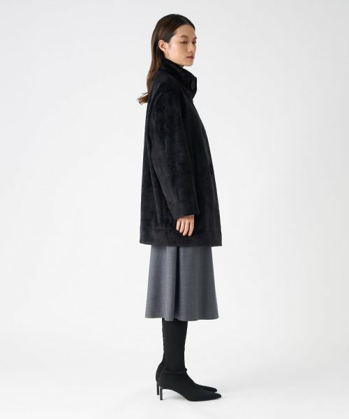 LANVIN COLLECTION / ランバン コレクション その他アウター | ベロアボンディングコート | 詳細4