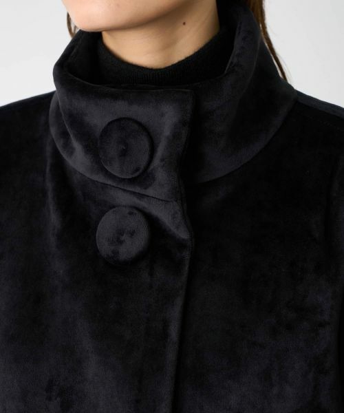 LANVIN COLLECTION / ランバン コレクション その他アウター | ベロアボンディングコート | 詳細6