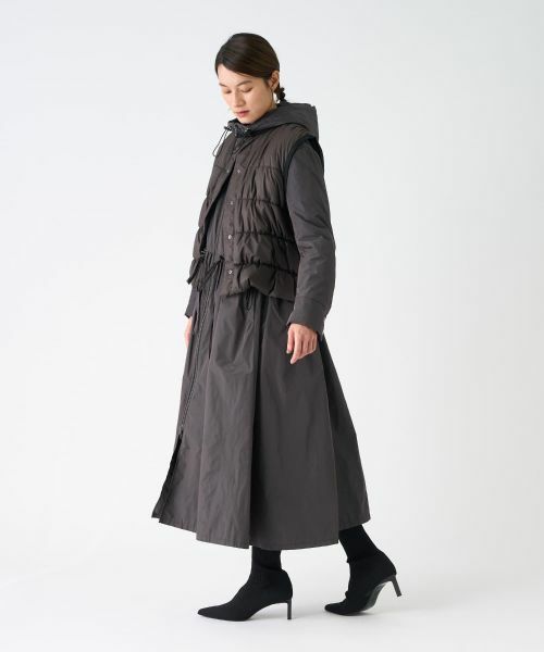 LANVIN COLLECTION / ランバン コレクション その他アウター | 3WAY タフタメモリーコート | 詳細10