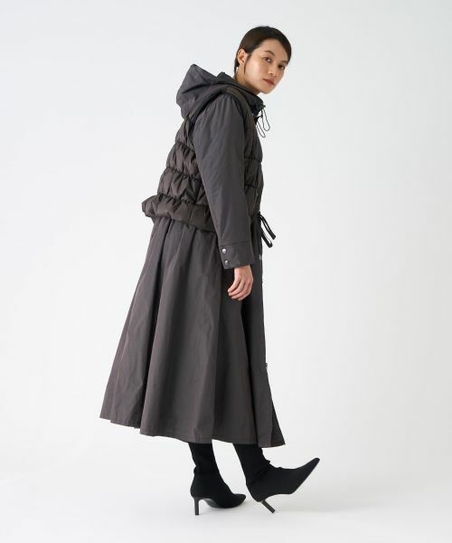 LANVIN COLLECTION / ランバン コレクション その他アウター | 3WAY タフタメモリーコート | 詳細12