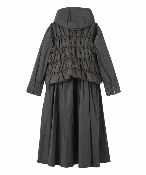 LANVIN COLLECTION / ランバン コレクション その他アウター | 3WAY タフタメモリーコート | 詳細14