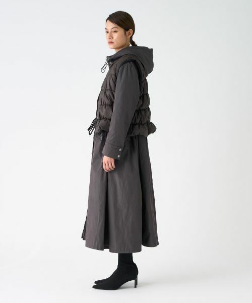 LANVIN COLLECTION / ランバン コレクション その他アウター | 3WAY タフタメモリーコート | 詳細9