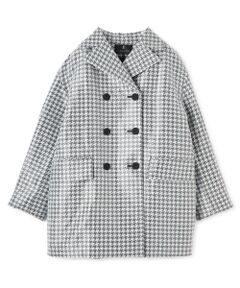 【新品タグ付き】ランバン　LANVIN カシミヤ混　アンゴラ混　グレー　コート 新品タグ付き】ランバン LANVIN カシミヤ混 アンゴラ混 グレー