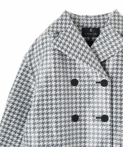 LANVIN COLLECTION / ランバン コレクション その他アウター | 千鳥格子コート | 詳細7