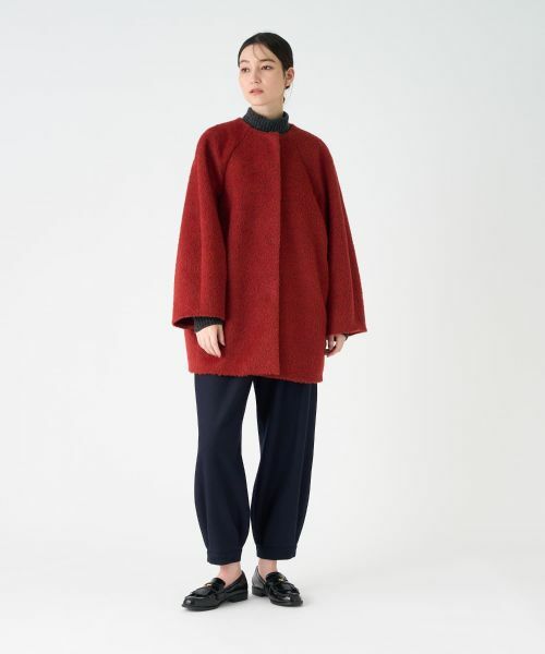 LANVIN COLLECTION / ランバン コレクション その他アウター | アルパカウール メランジシャギーコート | 詳細6