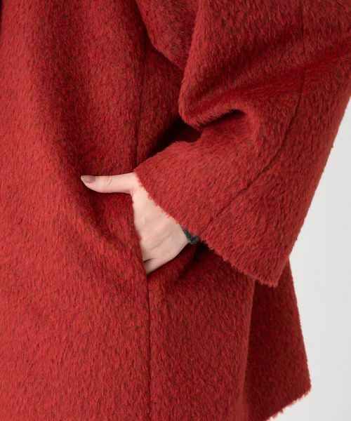 LANVIN COLLECTION / ランバン コレクション その他アウター | アルパカウール メランジシャギーコート | 詳細9