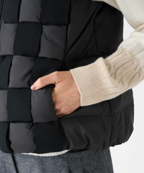 LANVIN COLLECTION / ランバン コレクション テーラードジャケット | ソフトタフタベスト | 詳細10