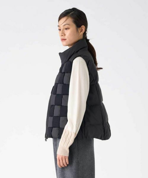 LANVIN COLLECTION / ランバン コレクション テーラードジャケット | ソフトタフタベスト | 詳細8