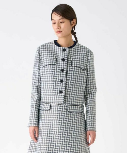 LANVIN COLLECTION / ランバン コレクション テーラードジャケット | 千鳥格子ジャケット | 詳細1