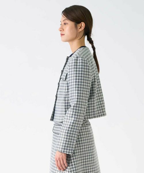LANVIN COLLECTION / ランバン コレクション テーラードジャケット | 千鳥格子ジャケット | 詳細2