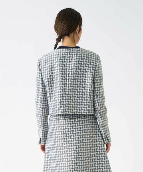 LANVIN COLLECTION / ランバン コレクション テーラードジャケット | 千鳥格子ジャケット | 詳細3