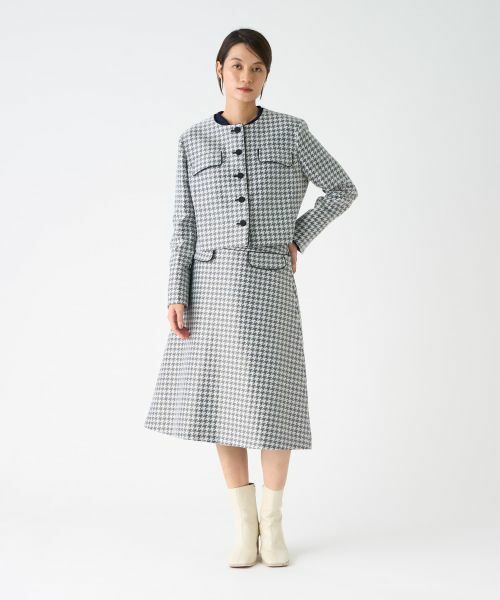 LANVIN COLLECTION / ランバン コレクション テーラードジャケット | 千鳥格子ジャケット | 詳細6