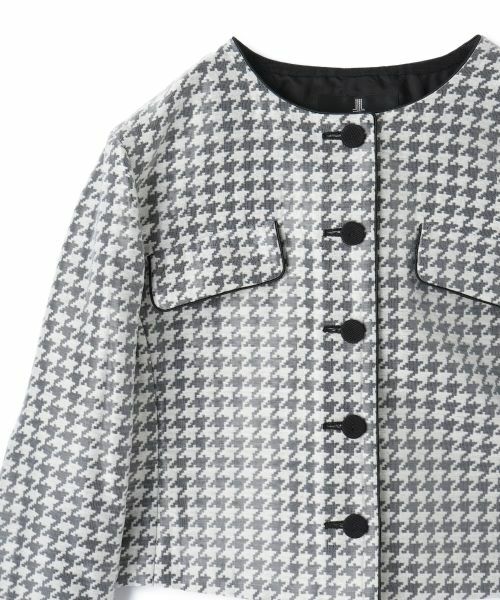 LANVIN COLLECTION / ランバン コレクション テーラードジャケット | 千鳥格子ジャケット | 詳細8