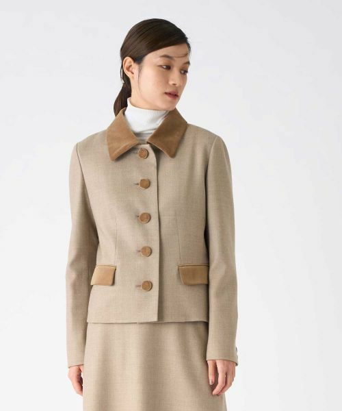 LANVIN COLLECTION / ランバン コレクション テーラードジャケット | ウールサキソニージャケット | 詳細1