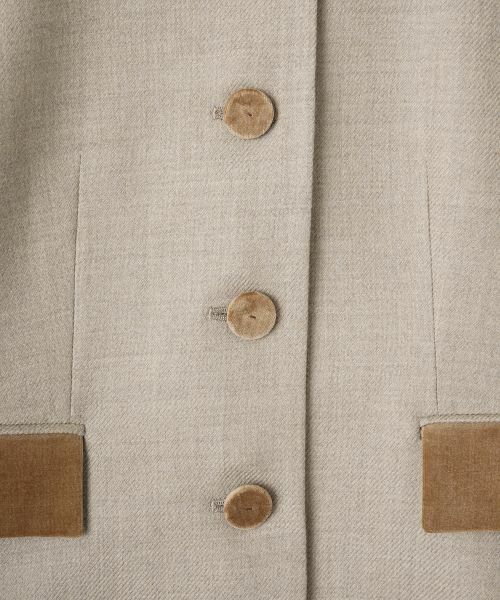 LANVIN COLLECTION / ランバン コレクション テーラードジャケット | ウールサキソニージャケット | 詳細11