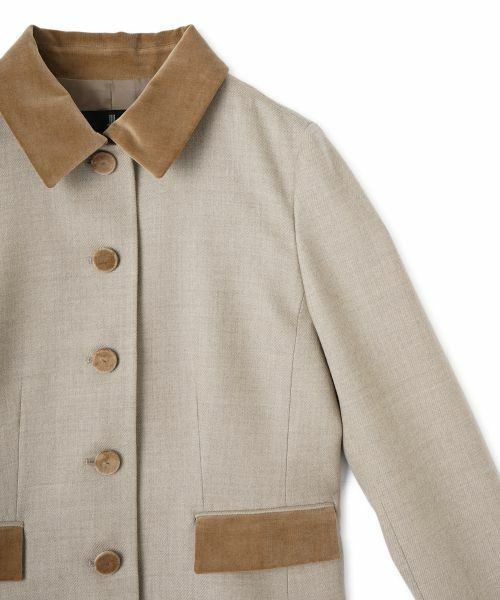 LANVIN COLLECTION / ランバン コレクション テーラードジャケット | ウールサキソニージャケット | 詳細12