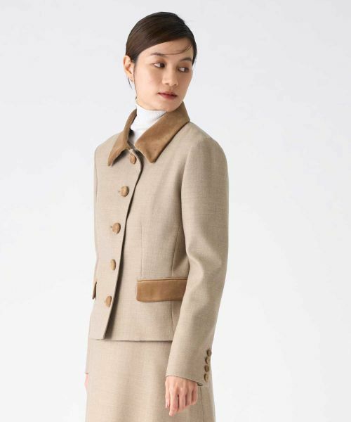 LANVIN COLLECTION / ランバン コレクション テーラードジャケット | ウールサキソニージャケット | 詳細2