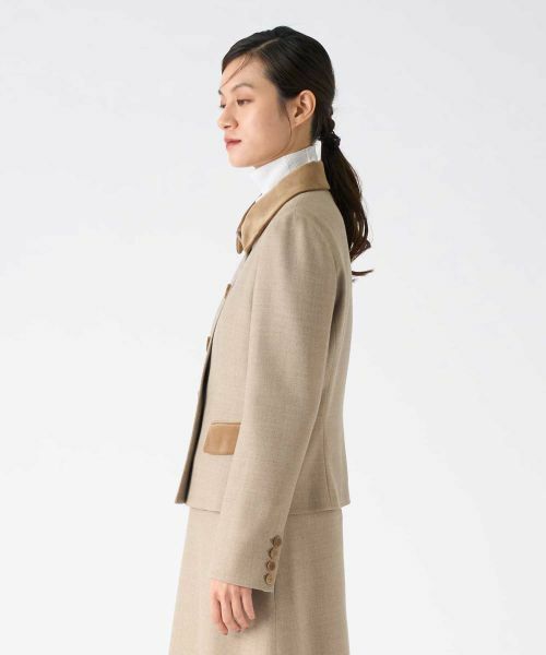 LANVIN COLLECTION / ランバン コレクション テーラードジャケット | ウールサキソニージャケット | 詳細3