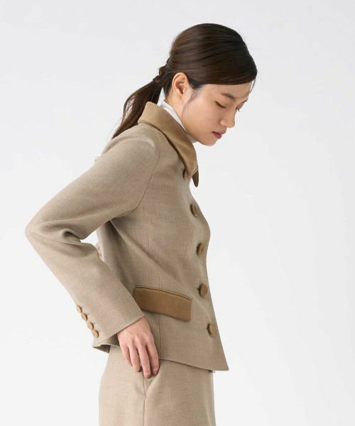 LANVIN COLLECTION / ランバン コレクション テーラードジャケット | ウールサキソニージャケット | 詳細5