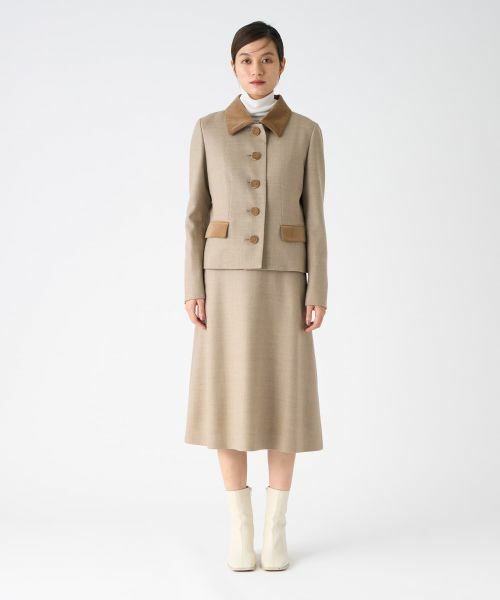 LANVIN COLLECTION / ランバン コレクション テーラードジャケット | ウールサキソニージャケット | 詳細9