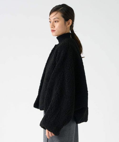 LANVIN COLLECTION / ランバン コレクション テーラードジャケット | ポリエステルフェアムートンジャケット | 詳細2