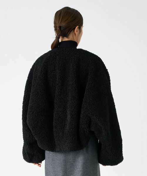 LANVIN COLLECTION / ランバン コレクション テーラードジャケット | ポリエステルフェアムートンジャケット | 詳細3