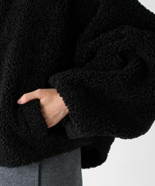 LANVIN COLLECTION / ランバン コレクション テーラードジャケット | ポリエステルフェアムートンジャケット | 詳細4