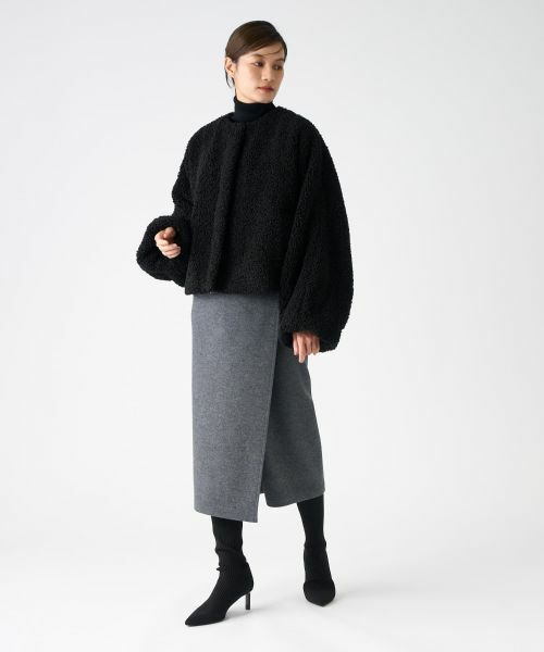 LANVIN COLLECTION / ランバン コレクション テーラードジャケット | ポリエステルフェアムートンジャケット | 詳細5