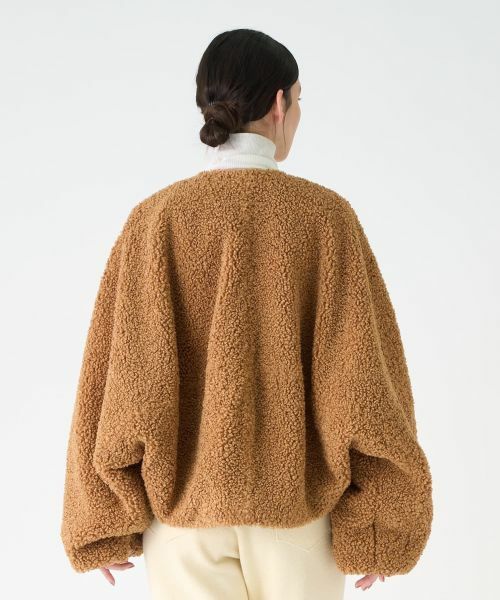 LANVIN COLLECTION / ランバン コレクション テーラードジャケット | ポリエステルフェアムートンジャケット | 詳細8