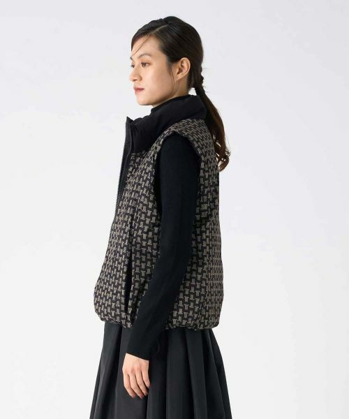 LANVIN COLLECTION / ランバン コレクション テーラードジャケット | JLロゴ リバーシブルダウンベスト | 詳細10