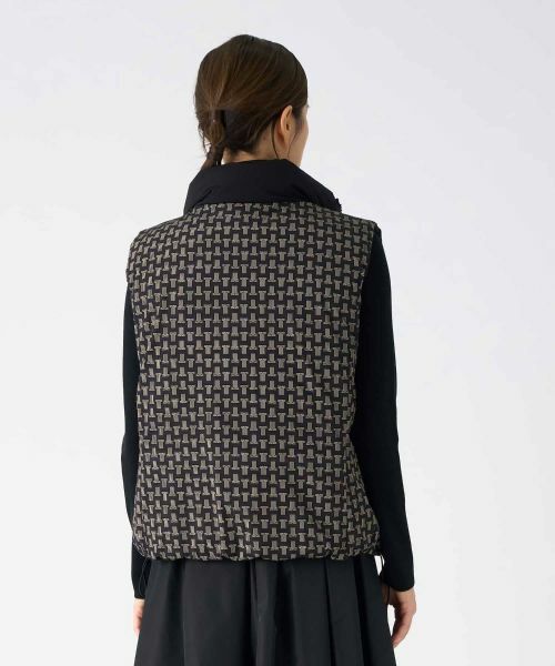 LANVIN COLLECTION / ランバン コレクション テーラードジャケット | JLロゴ リバーシブルダウンベスト | 詳細11